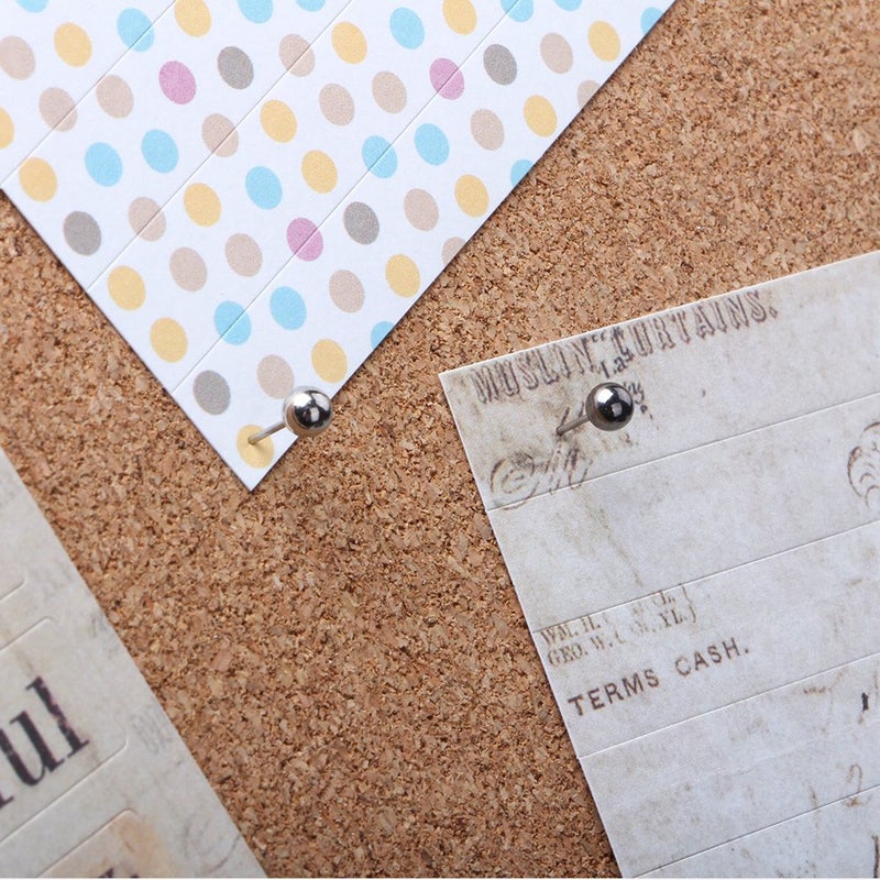 Yalis Push Pins Map Tacks 1/8-Inch Retro Metallic Color Beads Head Marking Pins, 3 Colors, 300-count - Image 4